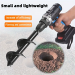 Garden Auger Spiral Drill Bit With 3/8" Hex Drive Drill