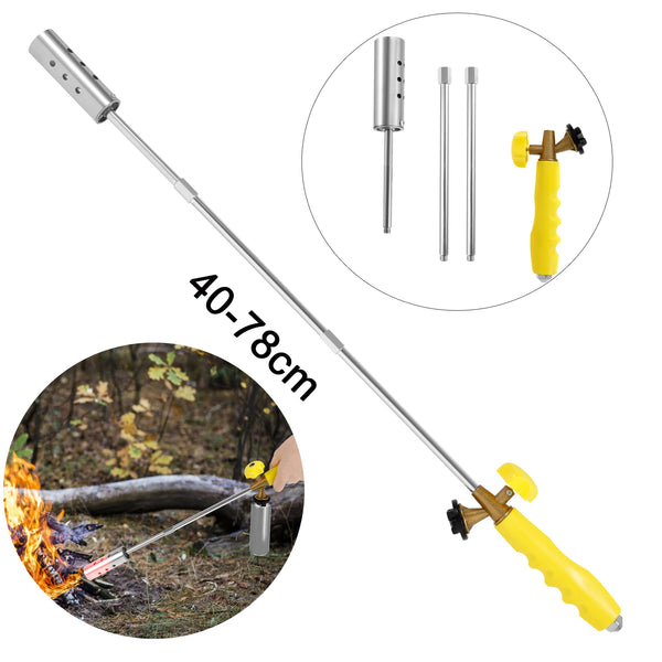 Detachable Long Weed Burner 3 Stage Weed Flame Torch 40-78cm Outside Weed Terminator Gas Torch Outdoor BBQ Blowtorch Camping